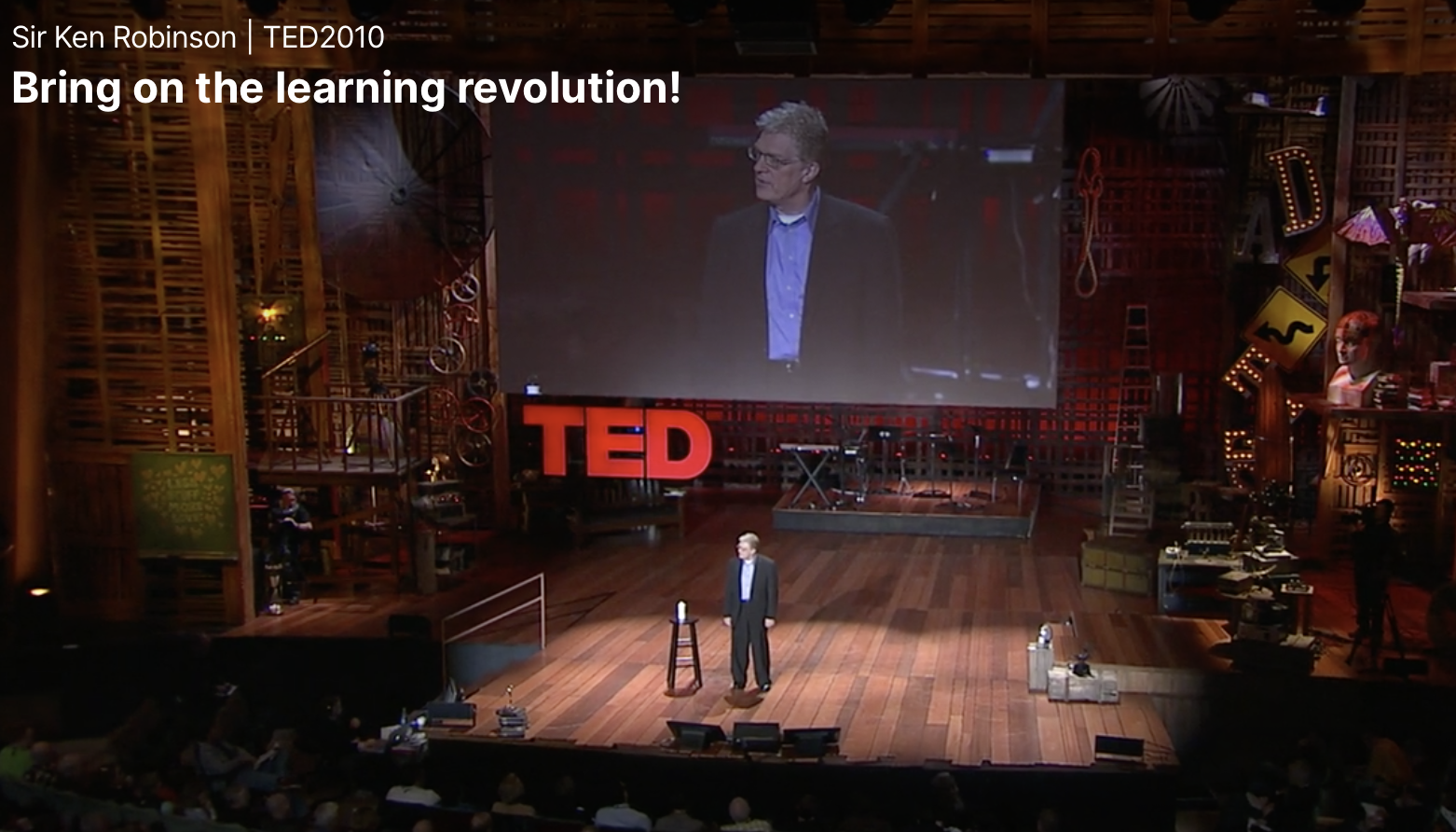 Bring on the learning revolution! Sir Ken Robinson